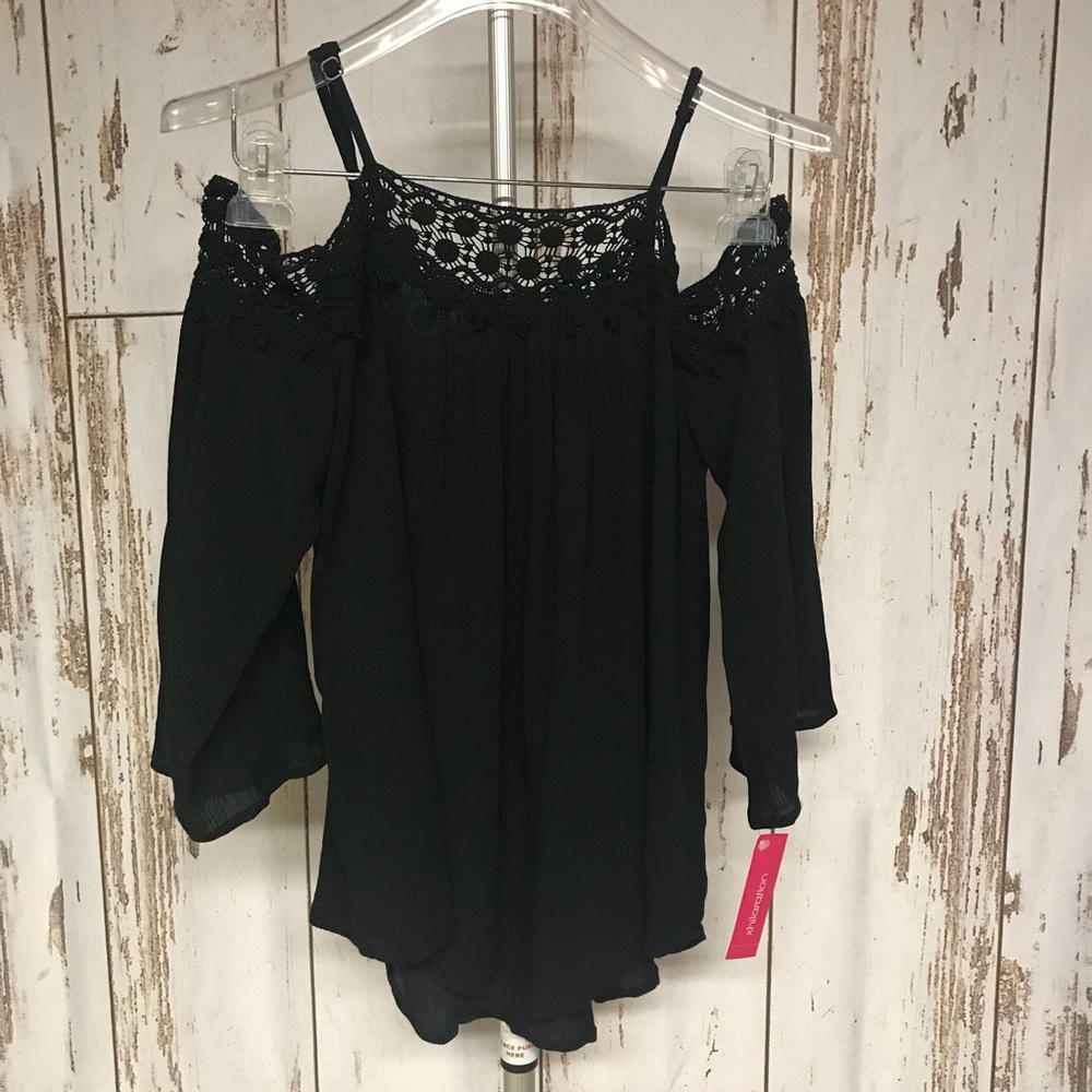 Off the shoulder crochet top